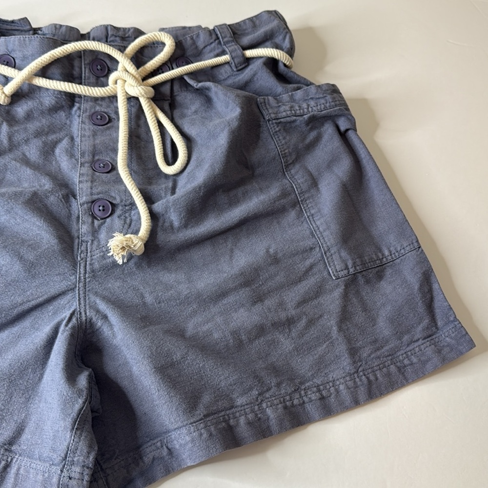 Free People Coney Beach Shorts Blue Large - Picture 4 of 12